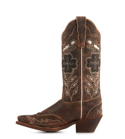 Laredo Women's Zuri Distressed Floral Western Boot