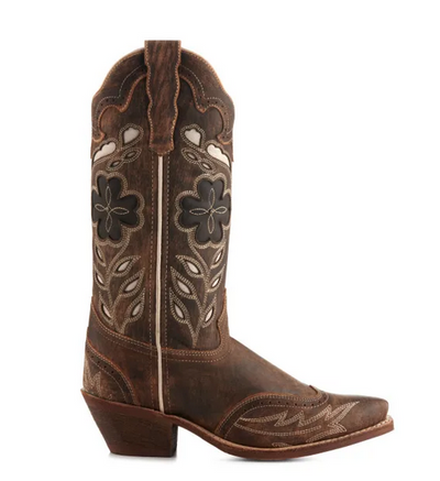Laredo Women's Zuri Distressed Floral Western Boot