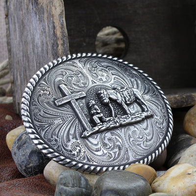 Montana Silversmiths Christian Cowboy Buckle