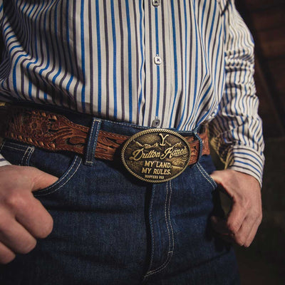 Montana Silversmiths My Rules Yellowstone Buckle