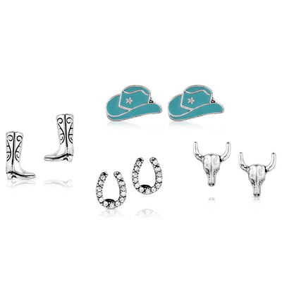 Montana Silversmiths Boot Scootin' Post Earring Set