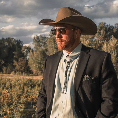 Montana Silversmiths Scalloped Square Bolo Tie