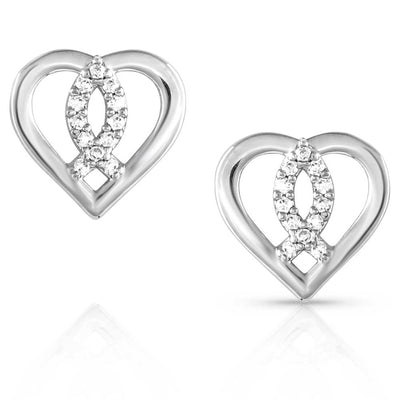 Montana Silversmiths Connected In Faith Post Earrings