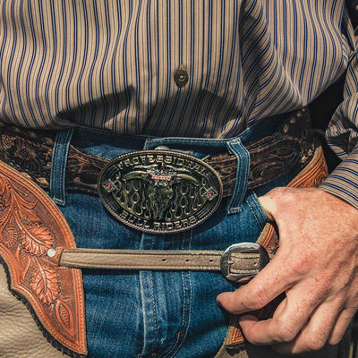 Montana Silversmiths PBR Open Flames Buckle