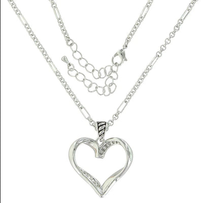 Montana Silversmith Facets of Love Rose Gold Heart Necklace