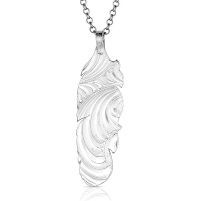 Montana Silversmith Alpine Glow Feather Necklace