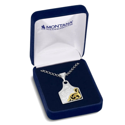 Montana Silversmith Rural Route Cow Tag Necklace