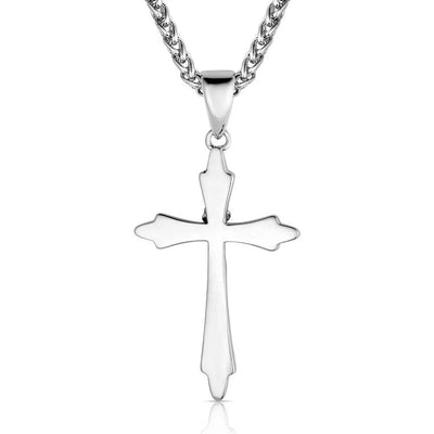 Montana Silversmith Thorns & Roses Cross Necklace