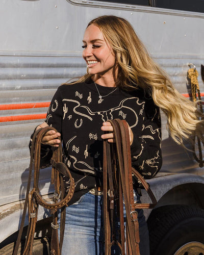 Outback Trading Women's Ainsley Sweater - Black