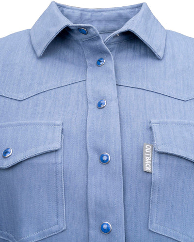 Outback Trading Women's Kat Top - Sky Blue