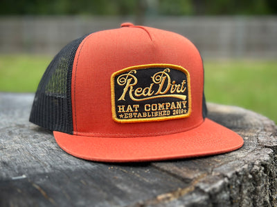 Red Dirt Hat "Guitar" Orange Hat