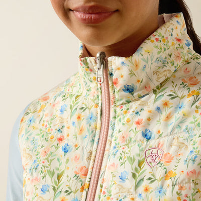 Ariat Girl's Floral Print Reversible Insulated Vest