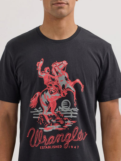 Wrangler Men's Cowboy Rider Graphic T-Shirt