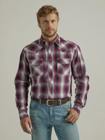 Wrangler Men's Advanced Comfort Plaid Shirt