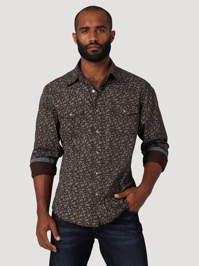 Wrangler Men's Retro Premium Paisley Shirt