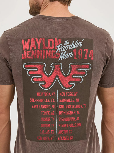 Wrangler Men's Waylon Jennings Concert T-Shirt
