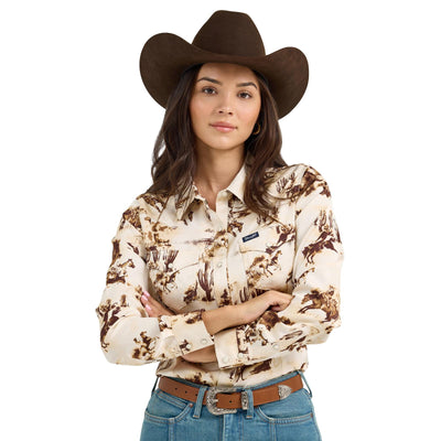 Wrangler Women's Retro Print Western Shirt