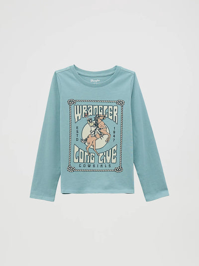 Wrangler Girl's Long Live Cowgirls Graphic Tee