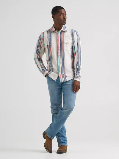 Wrangler Men's Retro Premium Stripe Shirt