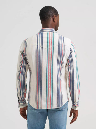 Wrangler Men's Retro Premium Stripe Shirt