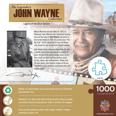 Master Pieces "John Wayne Legend of the Silver Screen" Puzzle