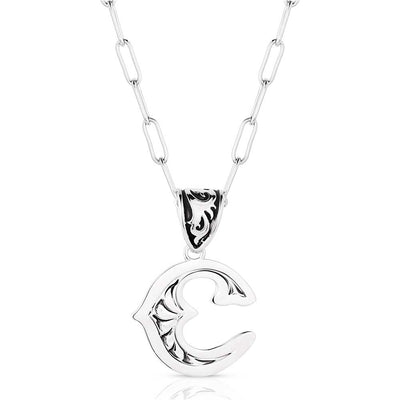 Montana Silversmith Western Initial Necklace - C