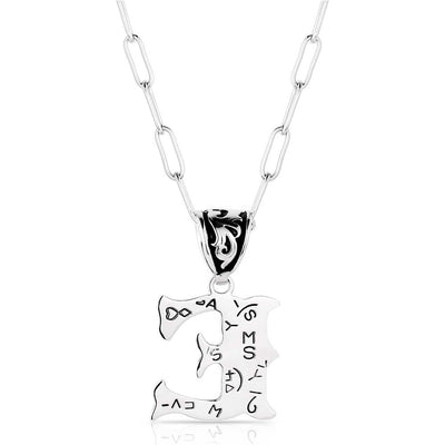 Montana Silversmith Western Initial Necklace - E