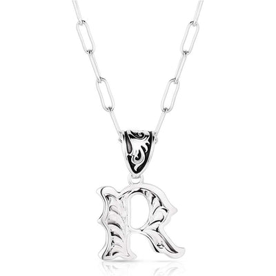 Montana Silversmith Western Initial Necklace - R
