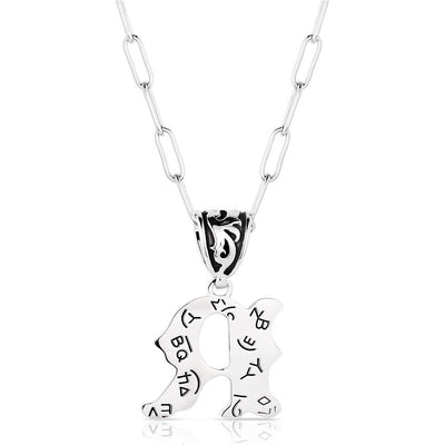 Montana Silversmith Western Initial Necklace - R
