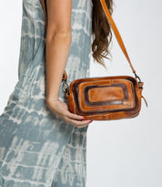 Bed Stu "Shy" Pecan Teak Rustic Rectangler Crossbody