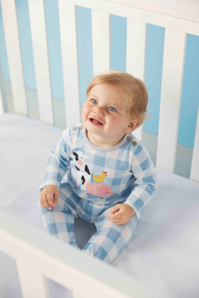 Mud Pie Infant Farm Animal Baby Sleeper