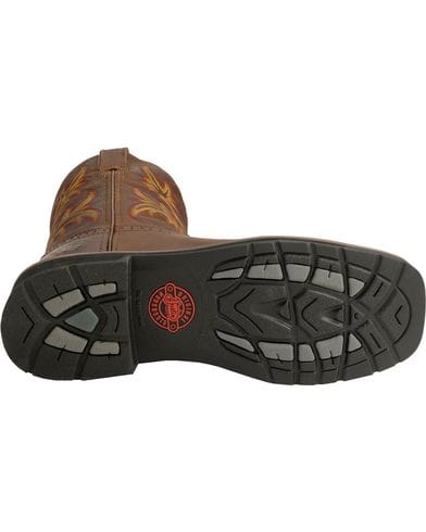 Justin Mens Rugged Western Pull-On Work Boot