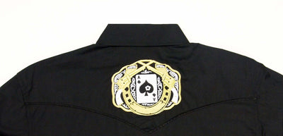 White Horse Ranch Embroidered Spades & Pistols Shirt