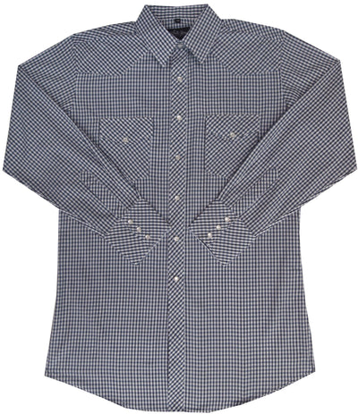 White Horse Mens Plaid Western Shirt
