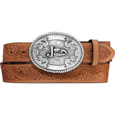 Men's Leather Trophy Tool Western Belt - Tan