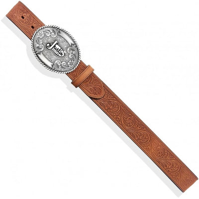 Men's Leather Trophy Tool Western Belt - Tan