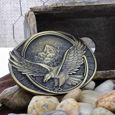Montana Silversmiths Soaring Eagle Heritage Attitude Belt Buckle