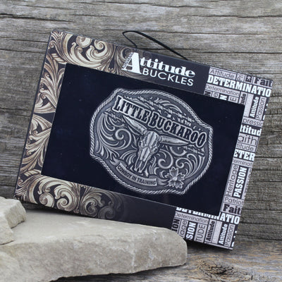 Montana Silversmiths Classic Impressions Lil Buckaroo Skull Kids Attitude Buckle