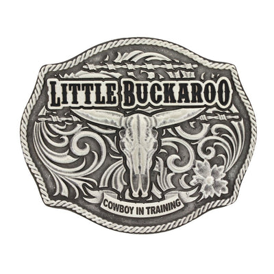 Montana Silversmiths Classic Impressions Lil Buckaroo Skull Kids Attitude Buckle