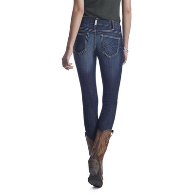 Ariat Women's R.E.A.L. Mid Rise Stretch Outseam Ella Skinny Jean