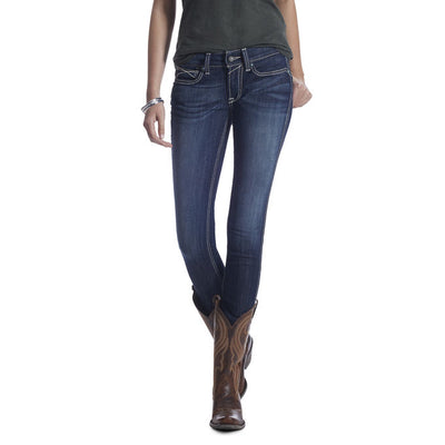 Ariat Women's R.E.A.L. Mid Rise Stretch Outseam Ella Skinny Jean