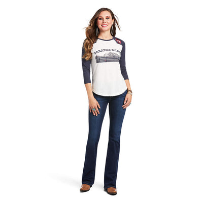 Ariat Women's Ranch Flowers Raglan Shirt