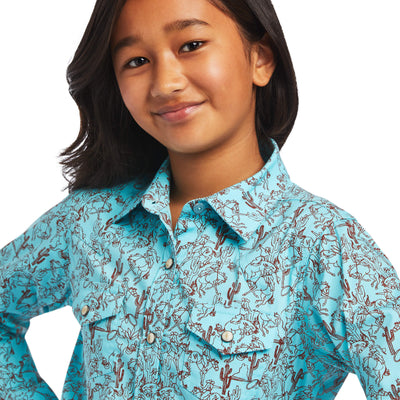 Ariat Girl's R.E.A.L. Bucking Bronc Shirt