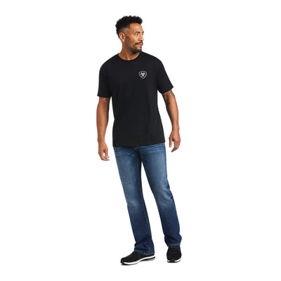 Ariat Men's Woodgrain Flag T-Shirt