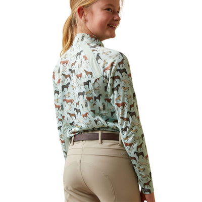 Ariat Kid's Sunstopper 2.0 1/4 Zip Baselayer