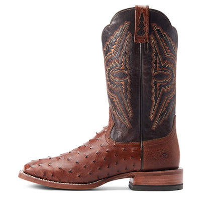 Ariat Men's Broncy Cinnamon Full Quill Ostrich Boot