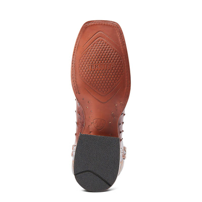 Ariat Men's Broncy Cinnamon Full Quill Ostrich Boot