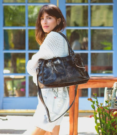 Bed Stu "Rockababy" Black Hand Wash Handbag