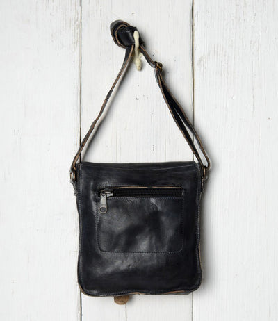 Bed Stu "Venice Beach" Black Rustic Shoulder Bag