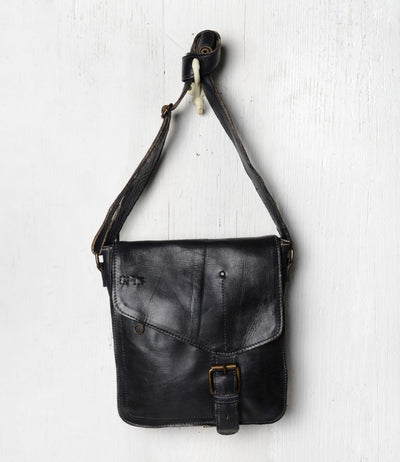 Bed Stu "Venice Beach" Black Rustic Shoulder Bag